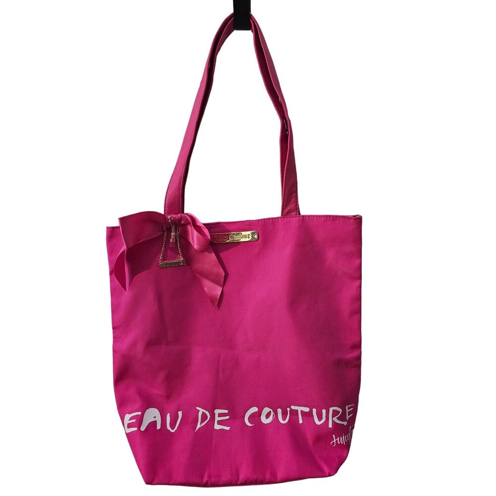 Juicy Couture Hot Pink Eau De Couture 100% Nylon Tote Bag- New w/out tag